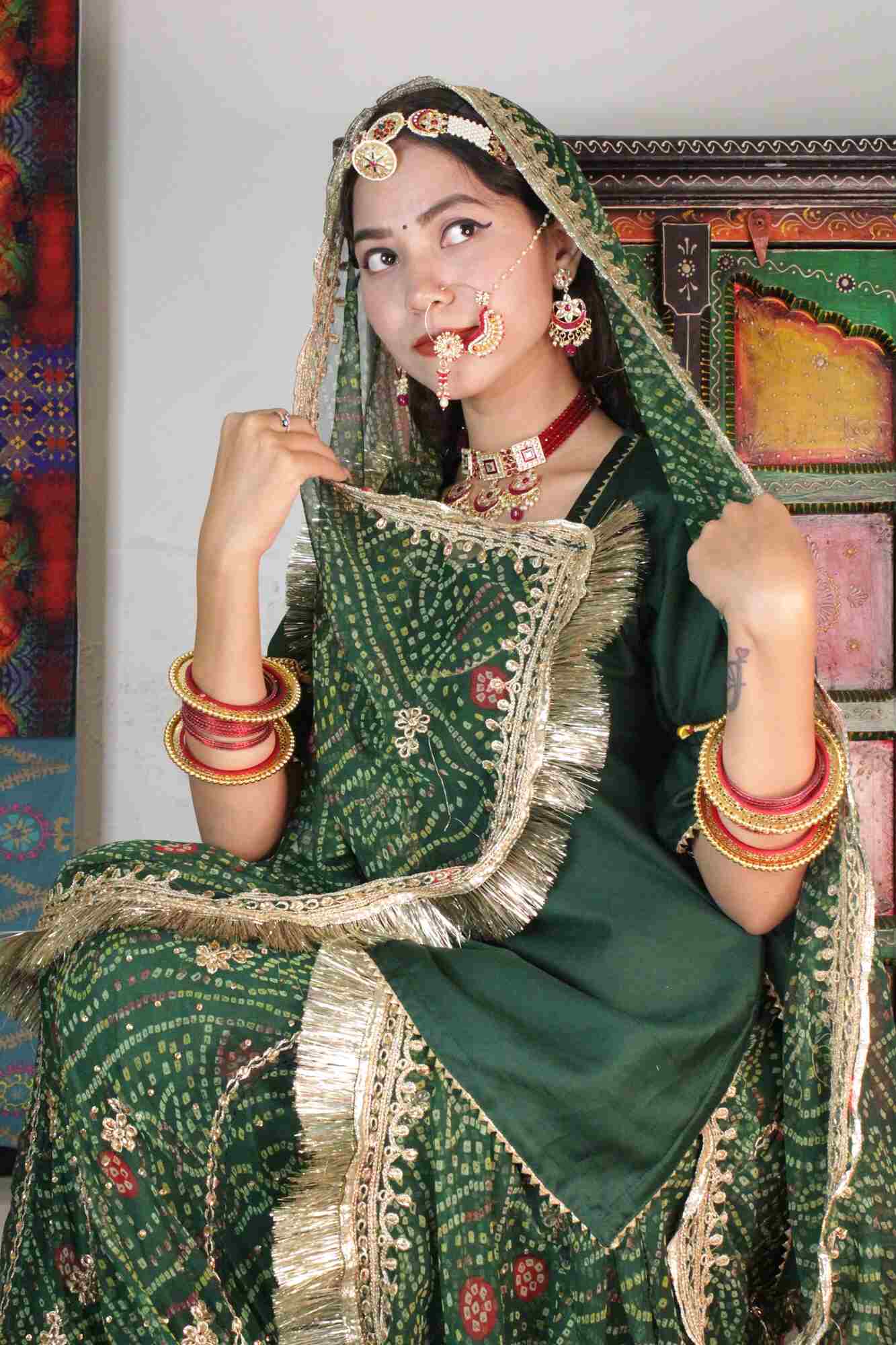 Traditional Rajasthani Lehenga Choli For Girls | Lehenga, Cotton lehenga,  Diwali dresses